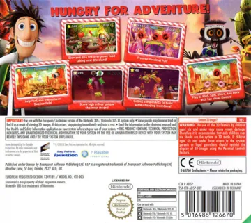Cloudy With a Chance of Meatballs 2 (Europe) (En) box cover back